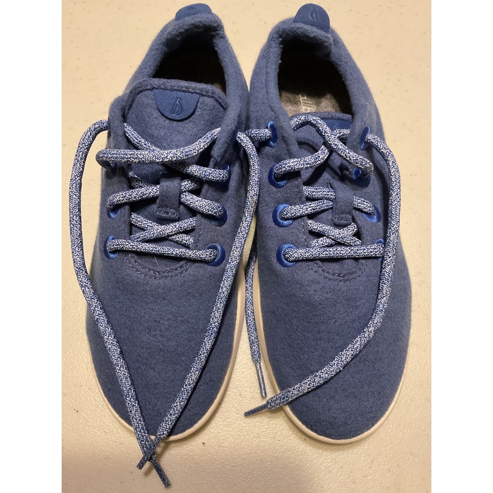 Allbirds Wool Runners Blue Women's Size 8 Comfortable Everyday Sneakers